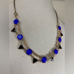 Funky shaped octagon and triangle necklace